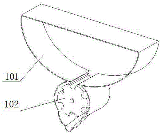 Biological control ball releasing device matched with airplane