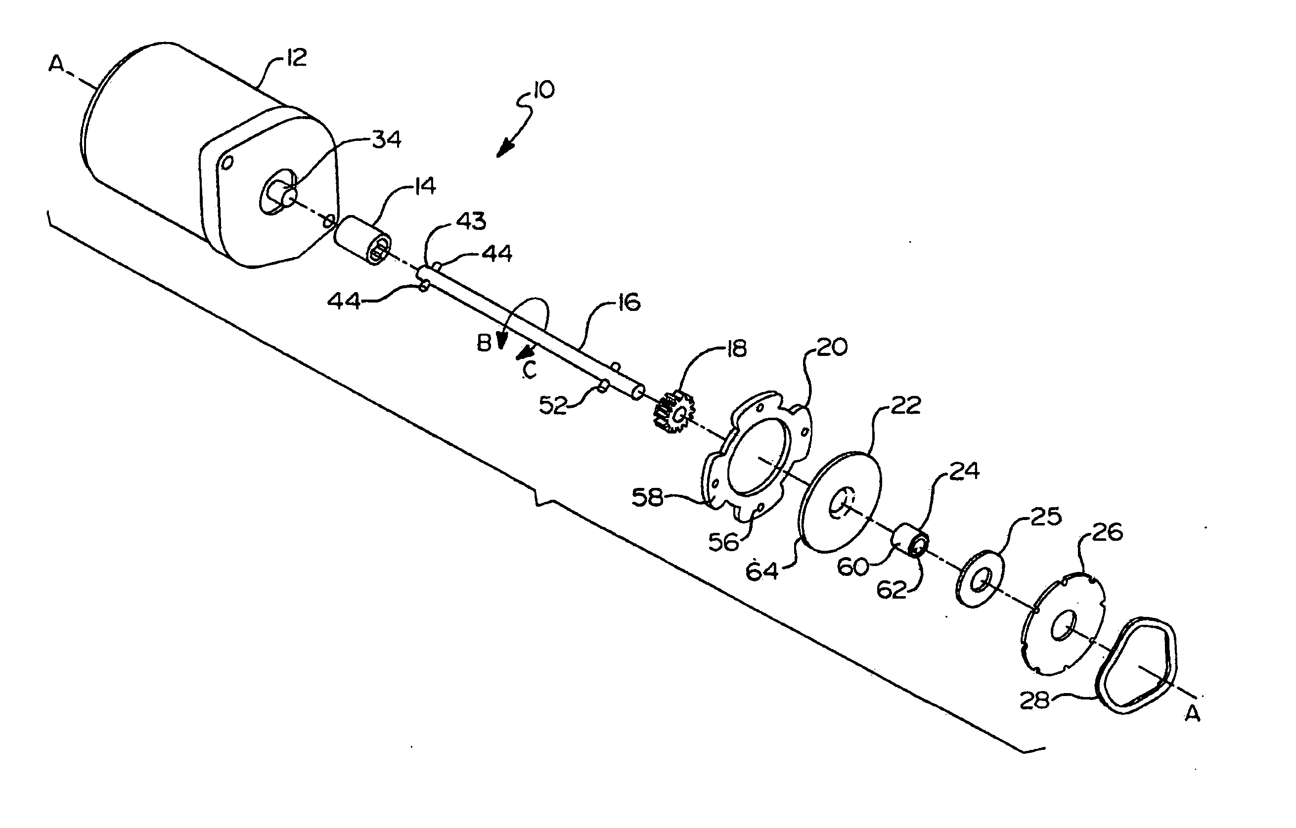 Roller disk brake for a winch