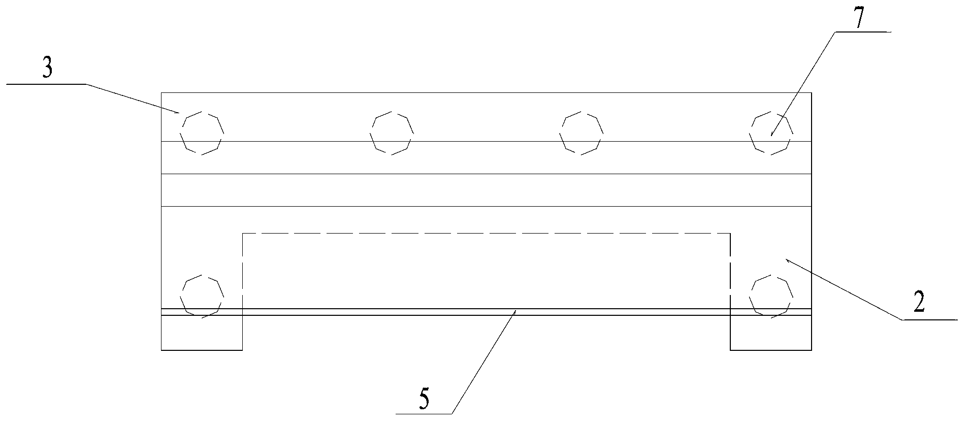 L-shaped retaining wall structure with cross-over type special-shaped counterfort