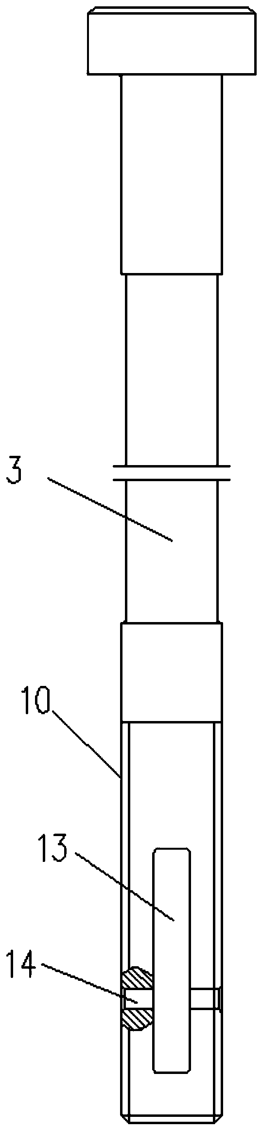 Connecting device during integral lifting of bogie and axle box of subway engineering vehicle