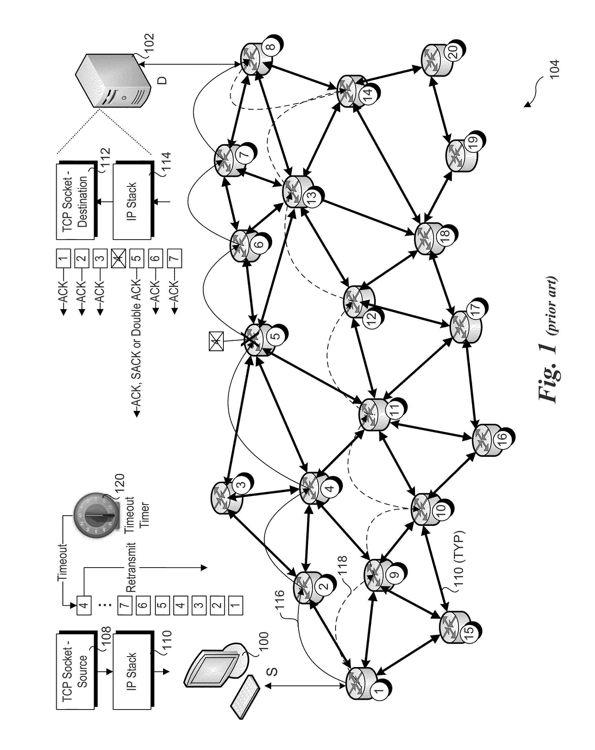 Notification by network element of packet drops