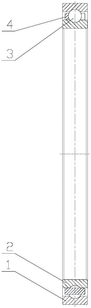 Machining method of large thin-wall bearing ring