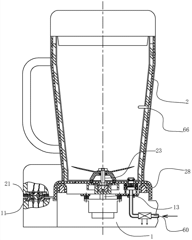 Embedded multifunctional food processor