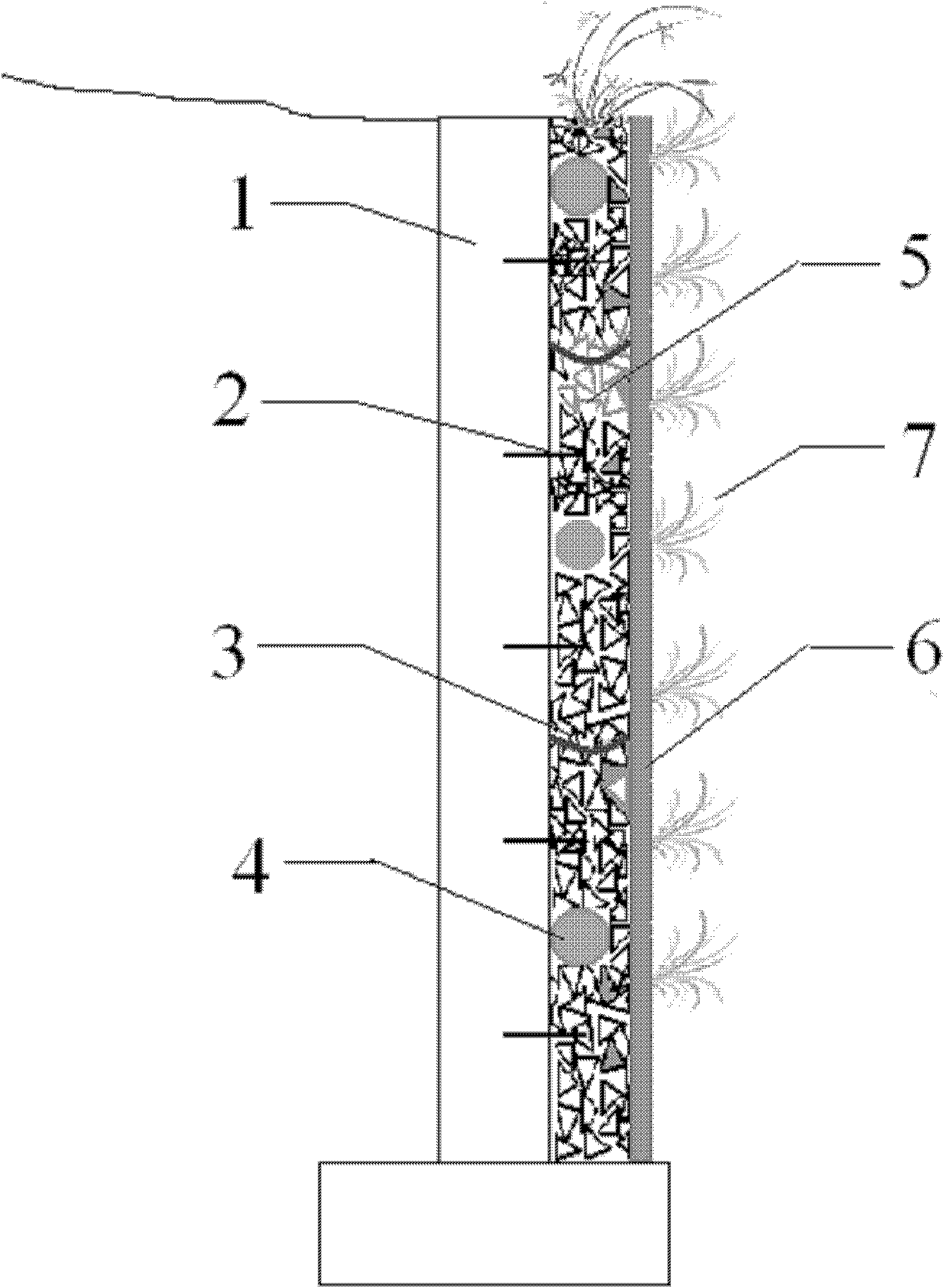 Constructing method of artificial parent ecological layer