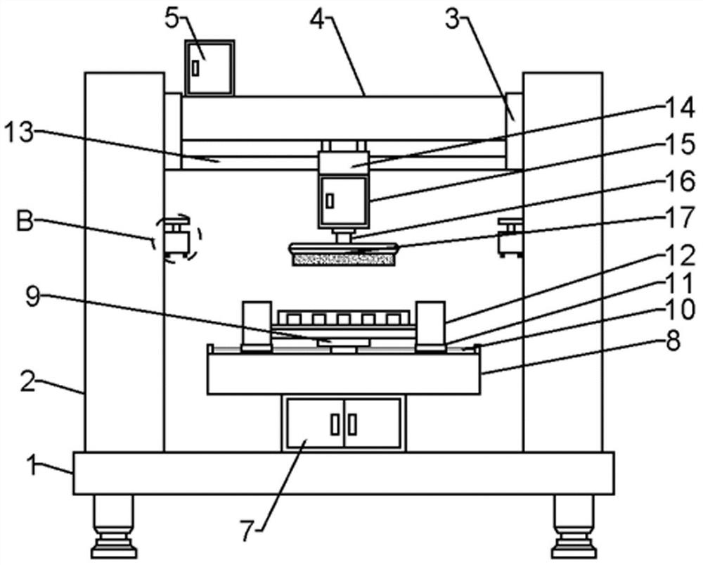 Grain processing device for semiconductor graphite wafer and operation method thereof