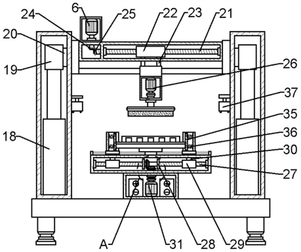 Grain processing device for semiconductor graphite wafer and operation method thereof