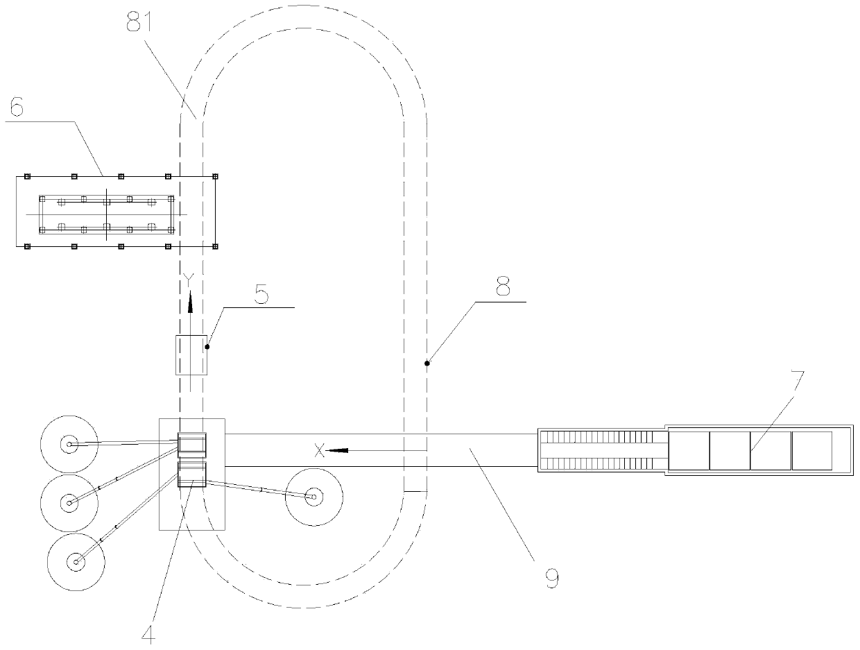 Cleaning system of prefabricated part annular production line