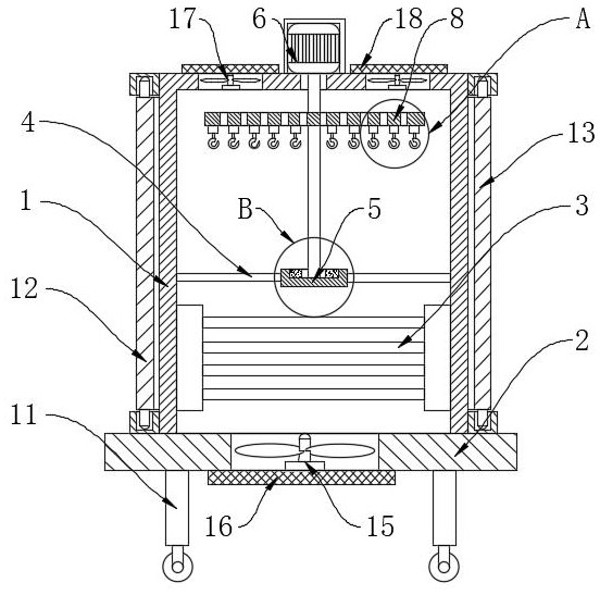 Energy-saving and environment-friendly festoon drying device for use in clothing production