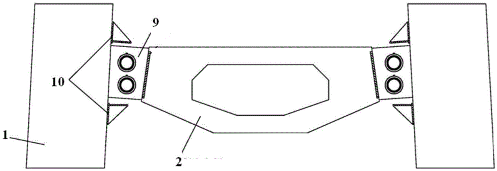 Large-span self-anchored suspension bridge hoisting construction method and temporary tower-girder anchoring device