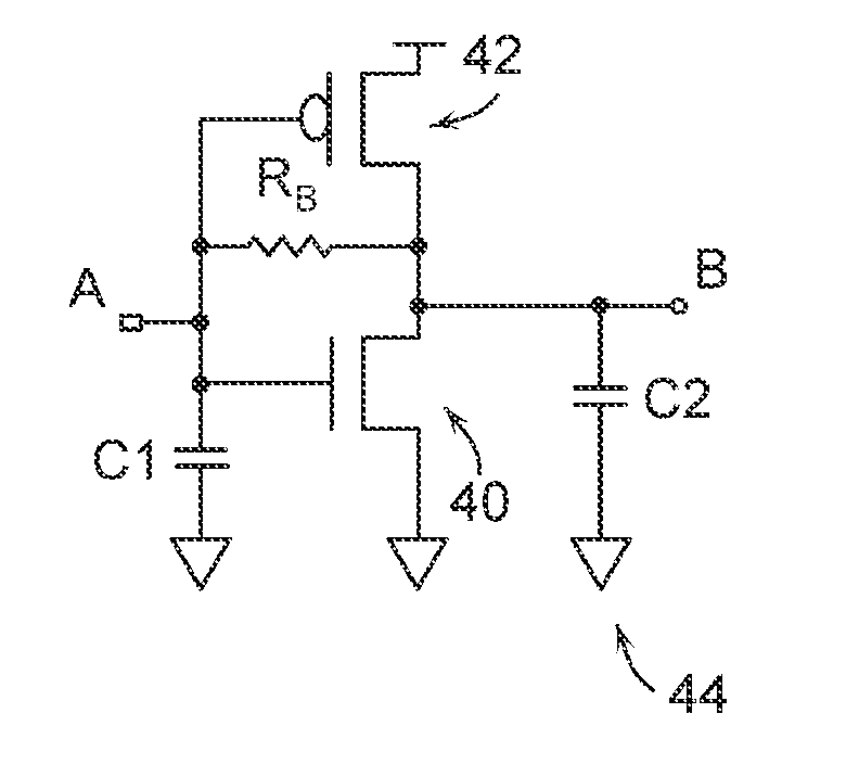 High gain, high frequency CMOS oscillator circuit and method