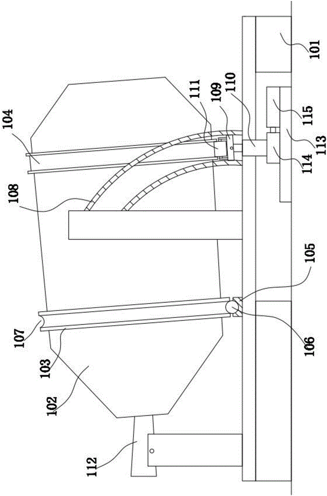 Tilting type pure-oxygen fuel gas rotary furnace