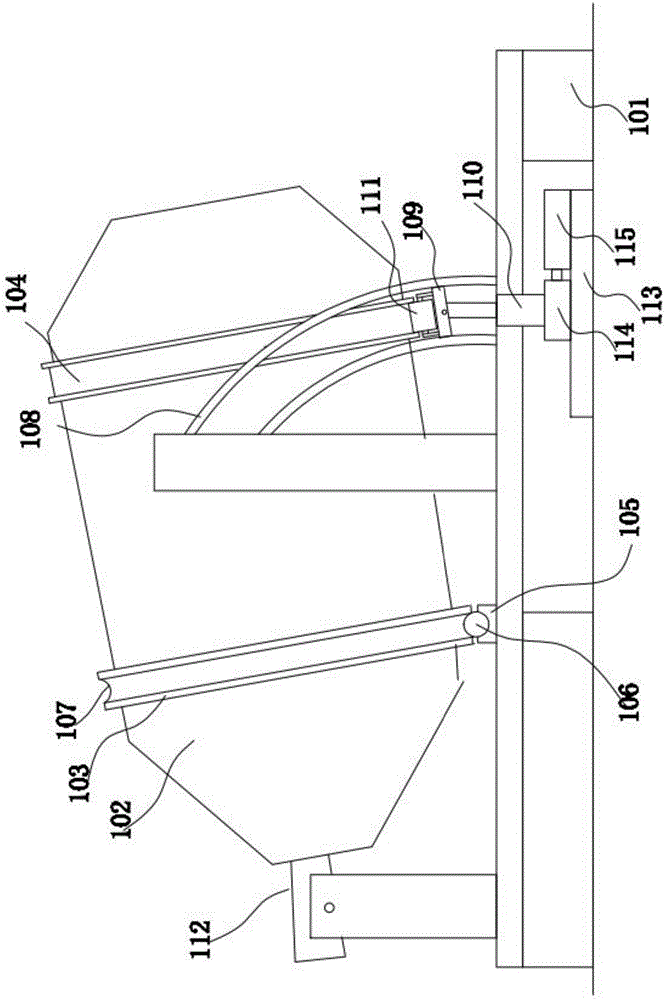 Tilting type pure-oxygen fuel gas rotary furnace