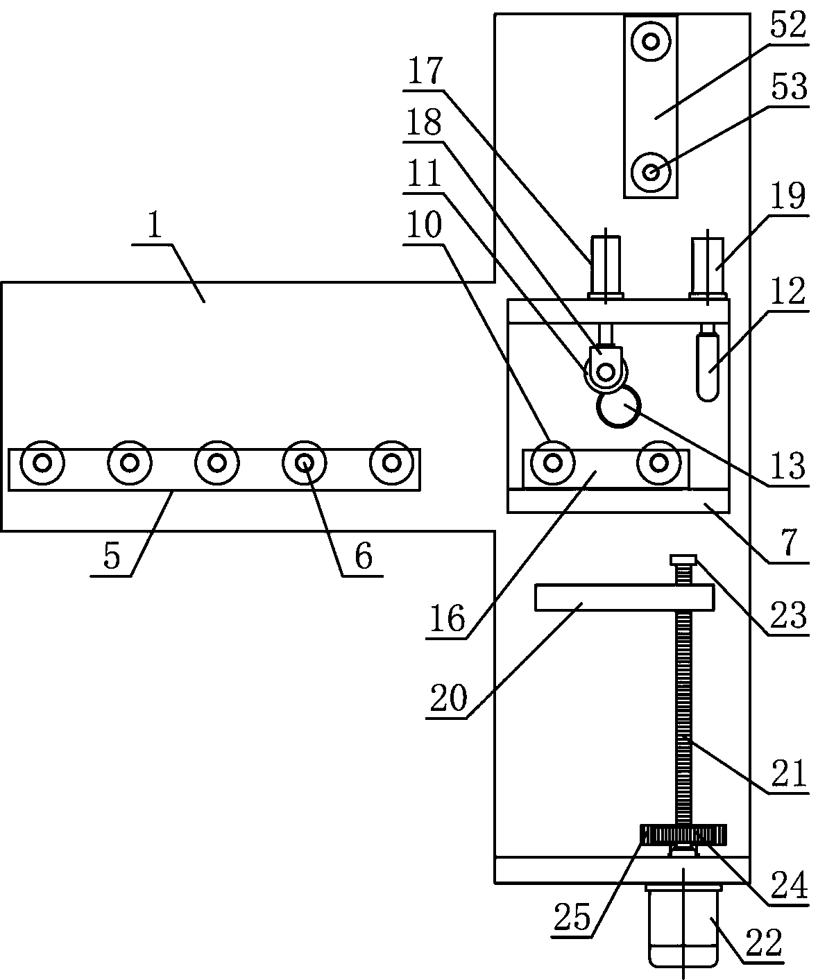 Turnover guiding machining mechanism for aluminium profile