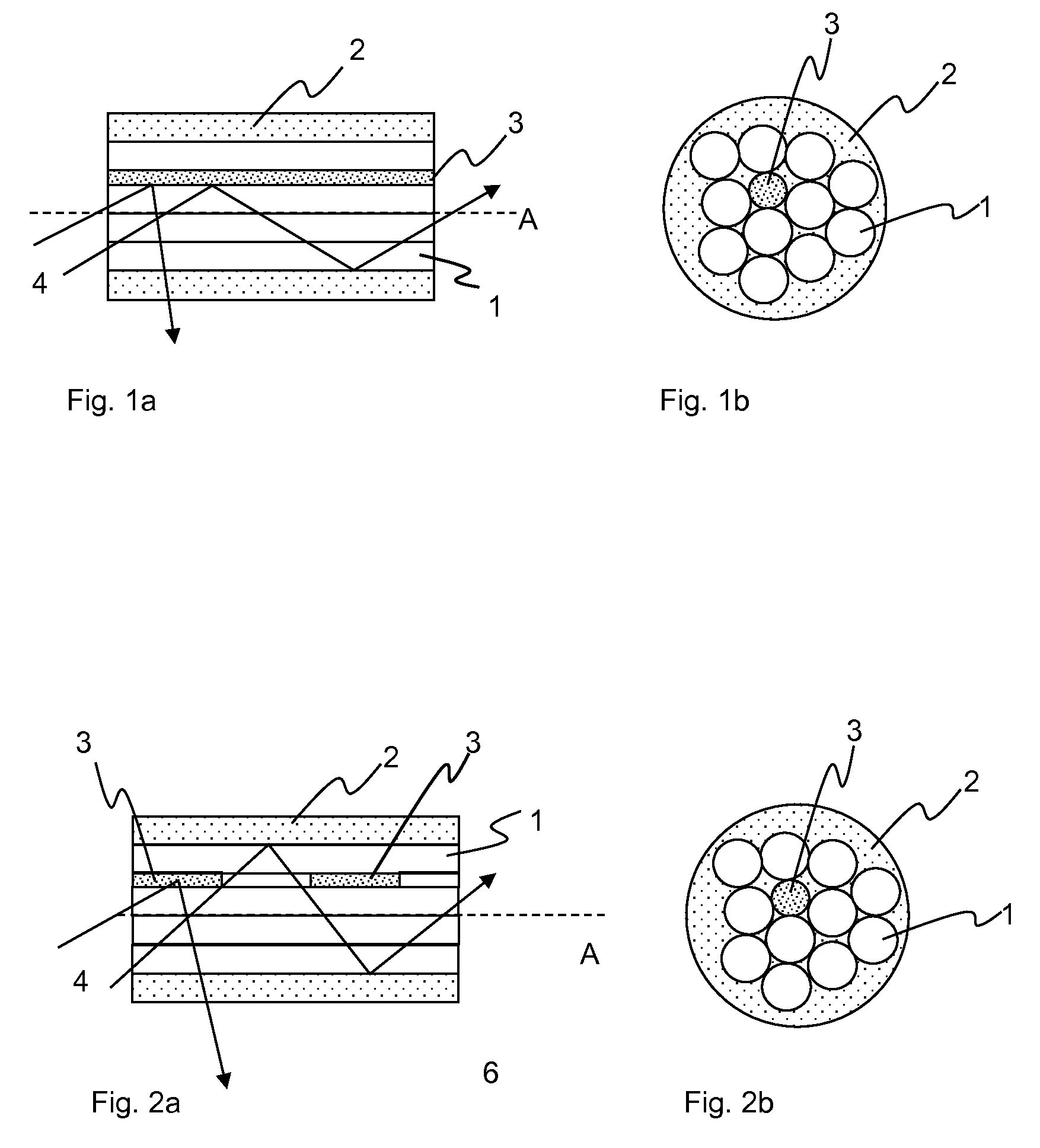 Side emitting glass element