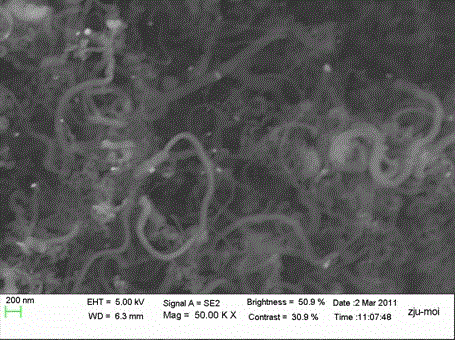 Preparation method for synthesizing carbon nanotubes in quantity and with low cost