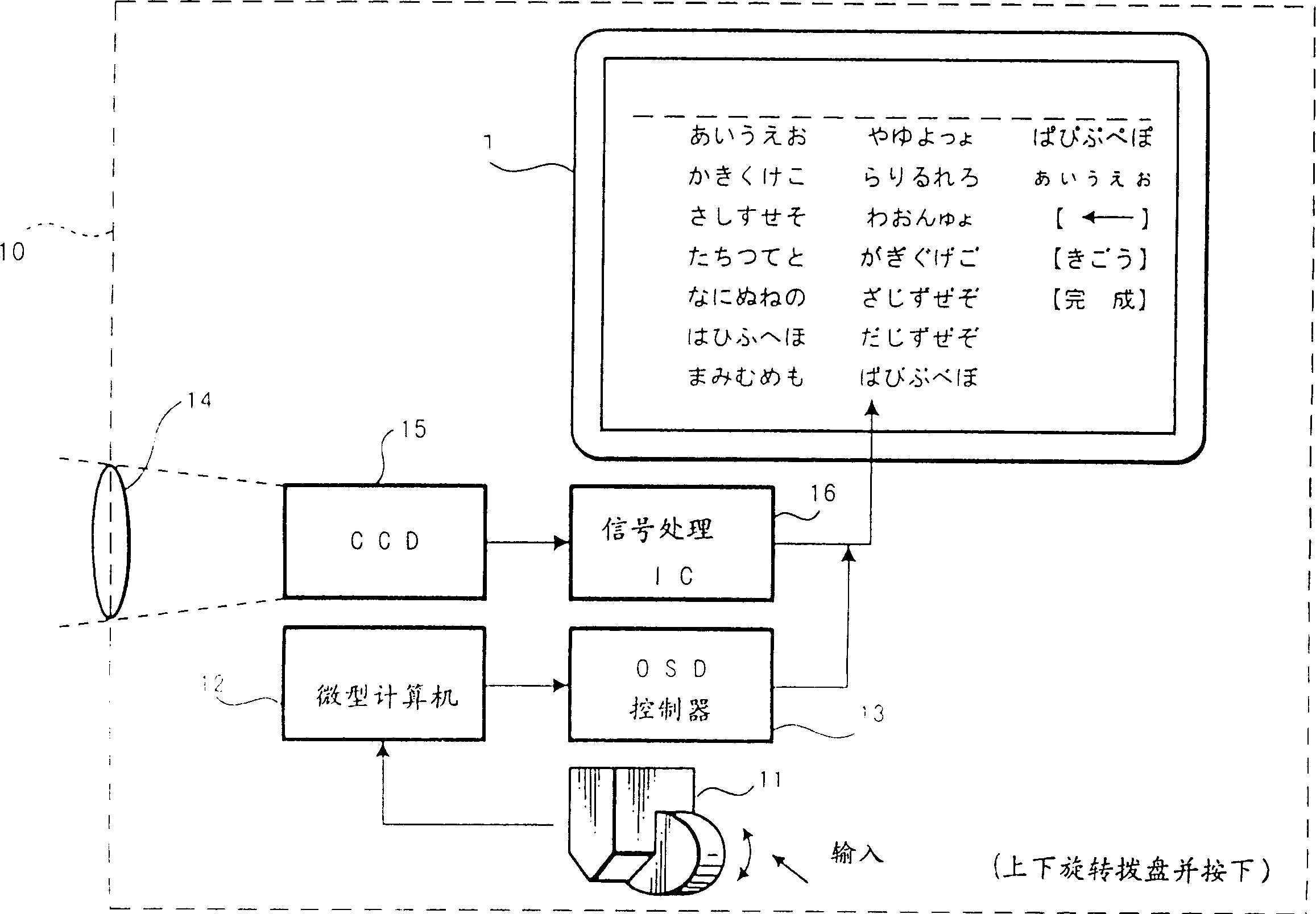 Letter input apparatus