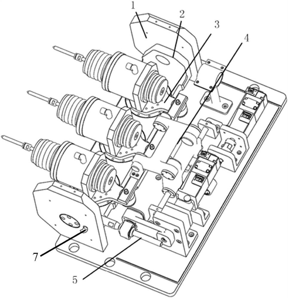 A multi-spindle two-degree-of-freedom synchronous oscillating device