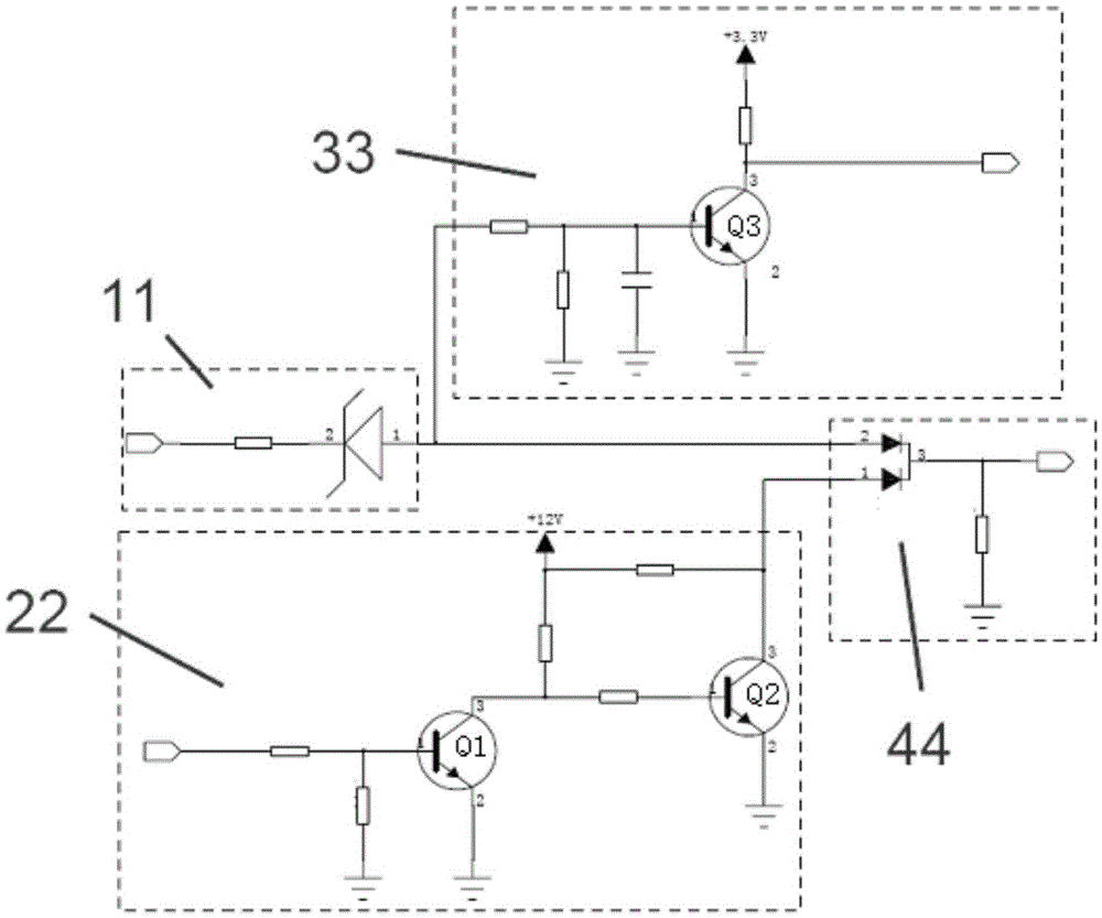 Power switch control circuit of vehicle electronic equipment