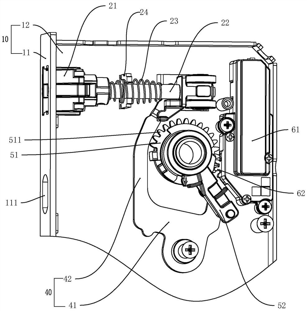 Electric unlocking and counter locking mechanism