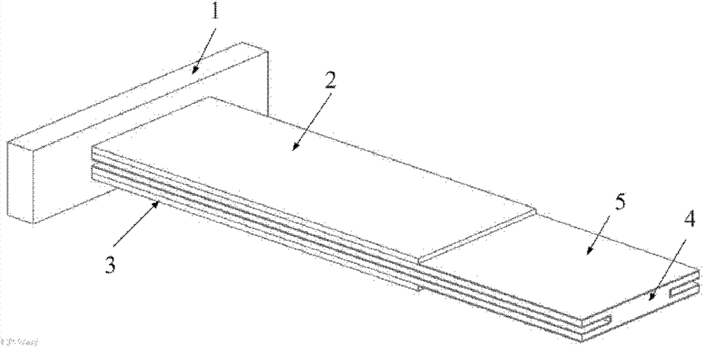 Micro mass sensor based on groove-shaped cantilever beam structure