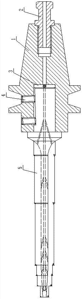 A kind of high-efficiency indexable compound reaming drill and its processing method and using method