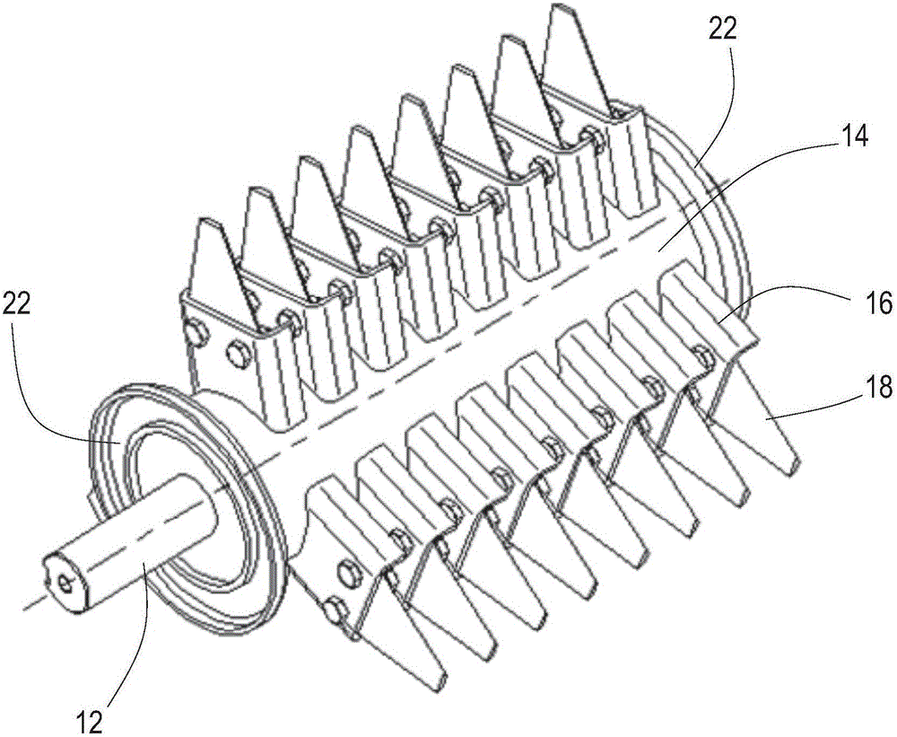 Grain harvesting machine and chopping device thereof