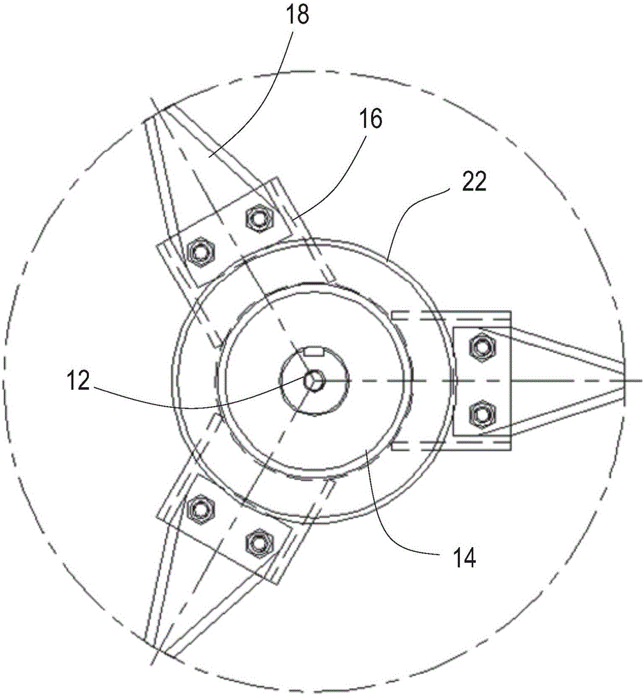 Grain harvesting machine and chopping device thereof