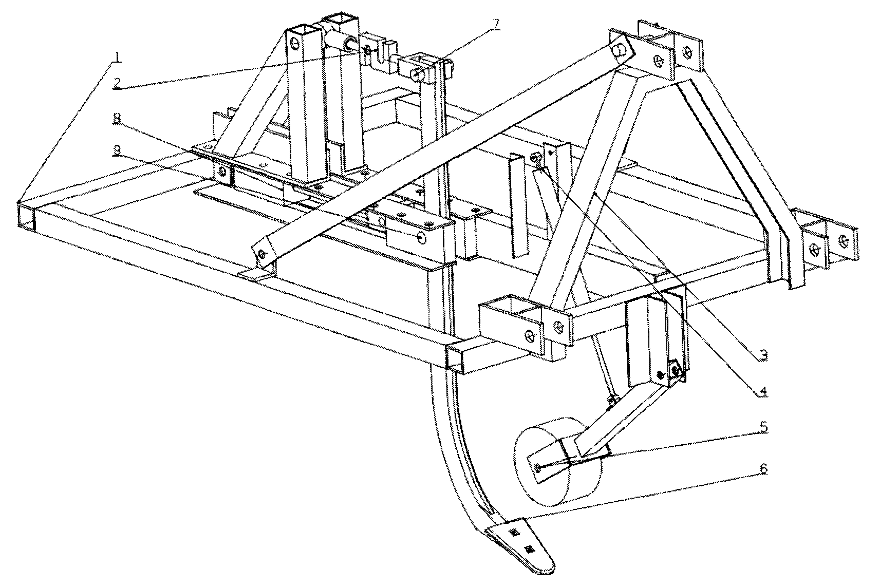 Subsoiler capable of measuring mechanical resistance of soil continuously