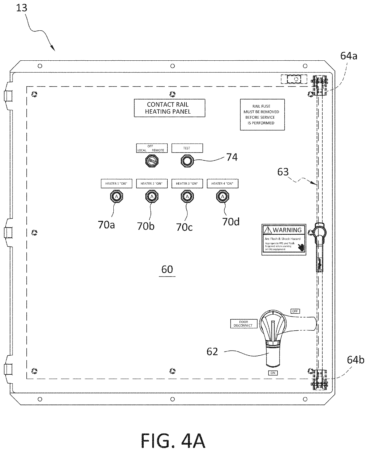 Third rail heater control system