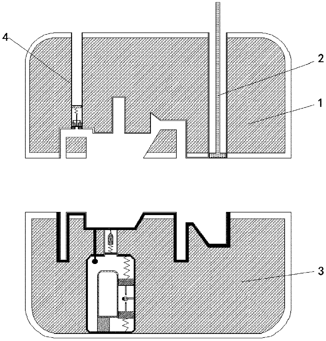 Gas discharge mold used during aluminum alloy casting