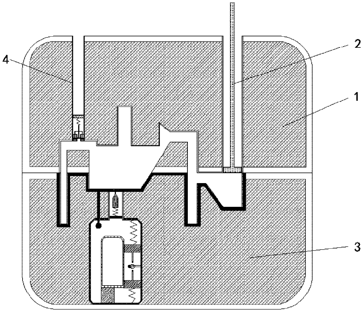 Gas discharge mold used during aluminum alloy casting