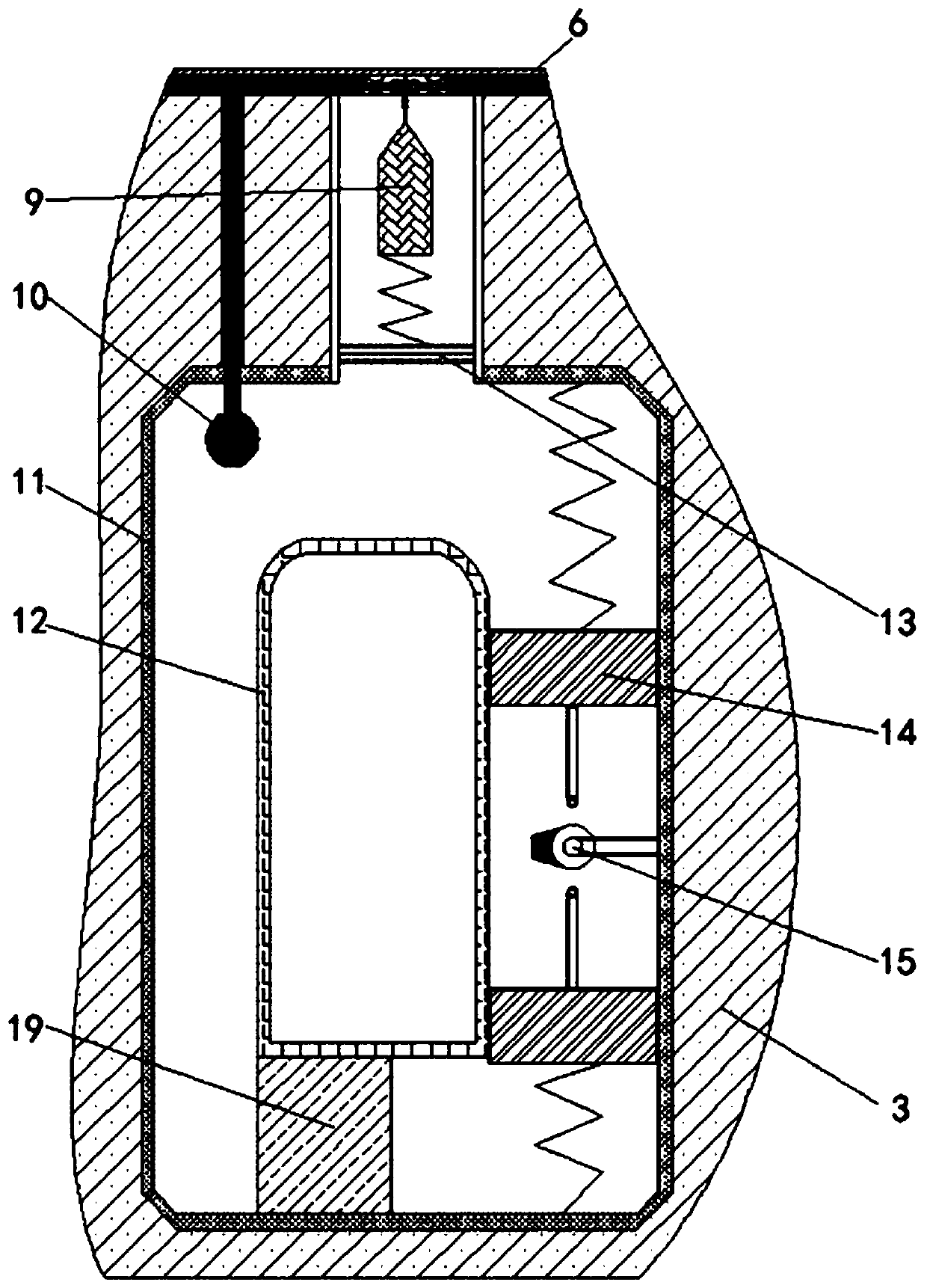 Gas discharge mold used during aluminum alloy casting