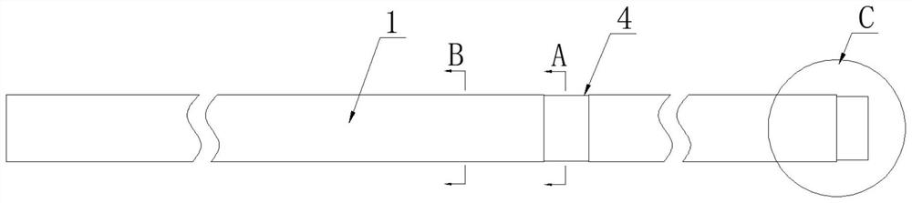 Transformer substation reinforced concrete herringbone electric pole and manufacturing method