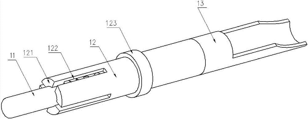 Arc-shaped hermetic sealing differential electrical connector with elastic contacts