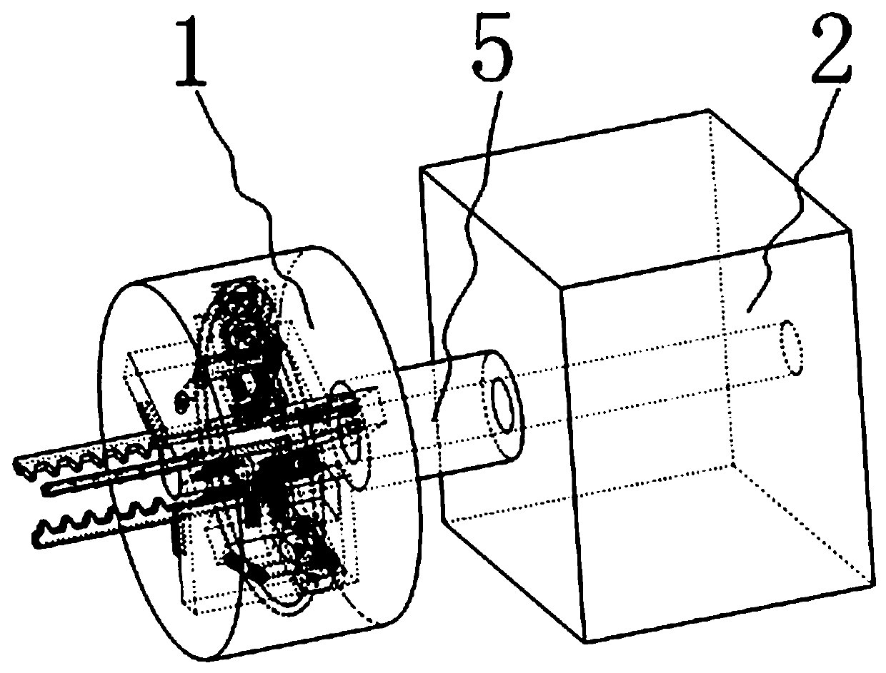 A wire deicing device driven by a crank rocker