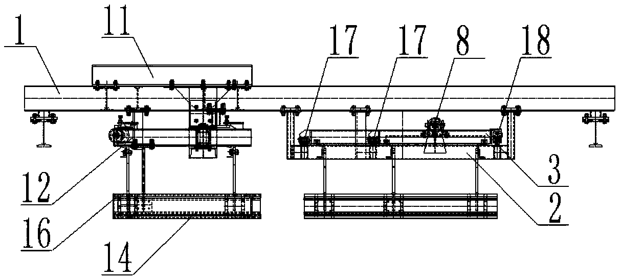 Double-track car turnout assembly