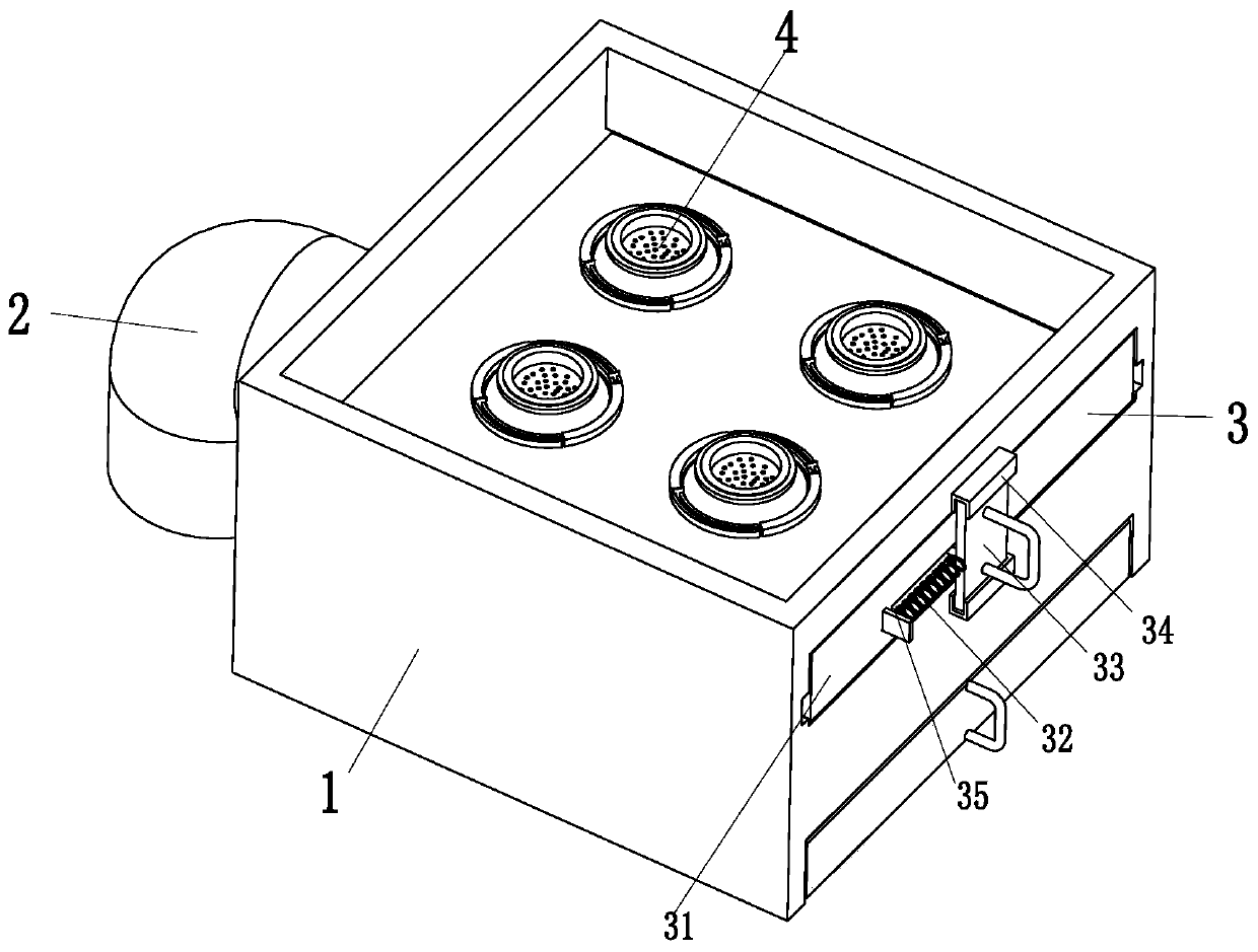 Environment-friendly treating device for flue gas from sulfuric acid production