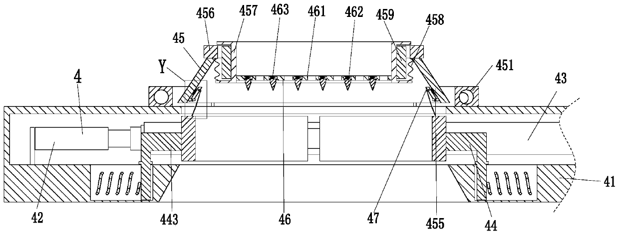 Environment-friendly treating device for flue gas from sulfuric acid production