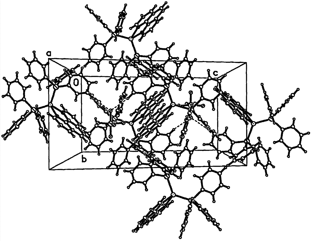 Phenanthroline ligand-containing tetrahedral cuprous complex luminescent material in crystal form