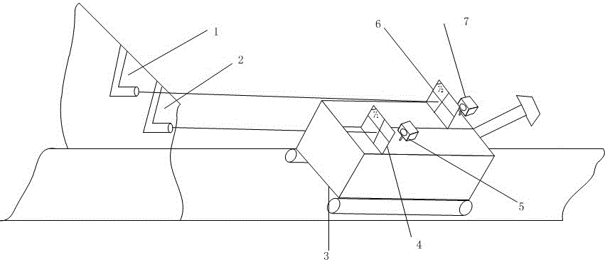 Real-time detection system and method for spatial pose of boom-type roadheader