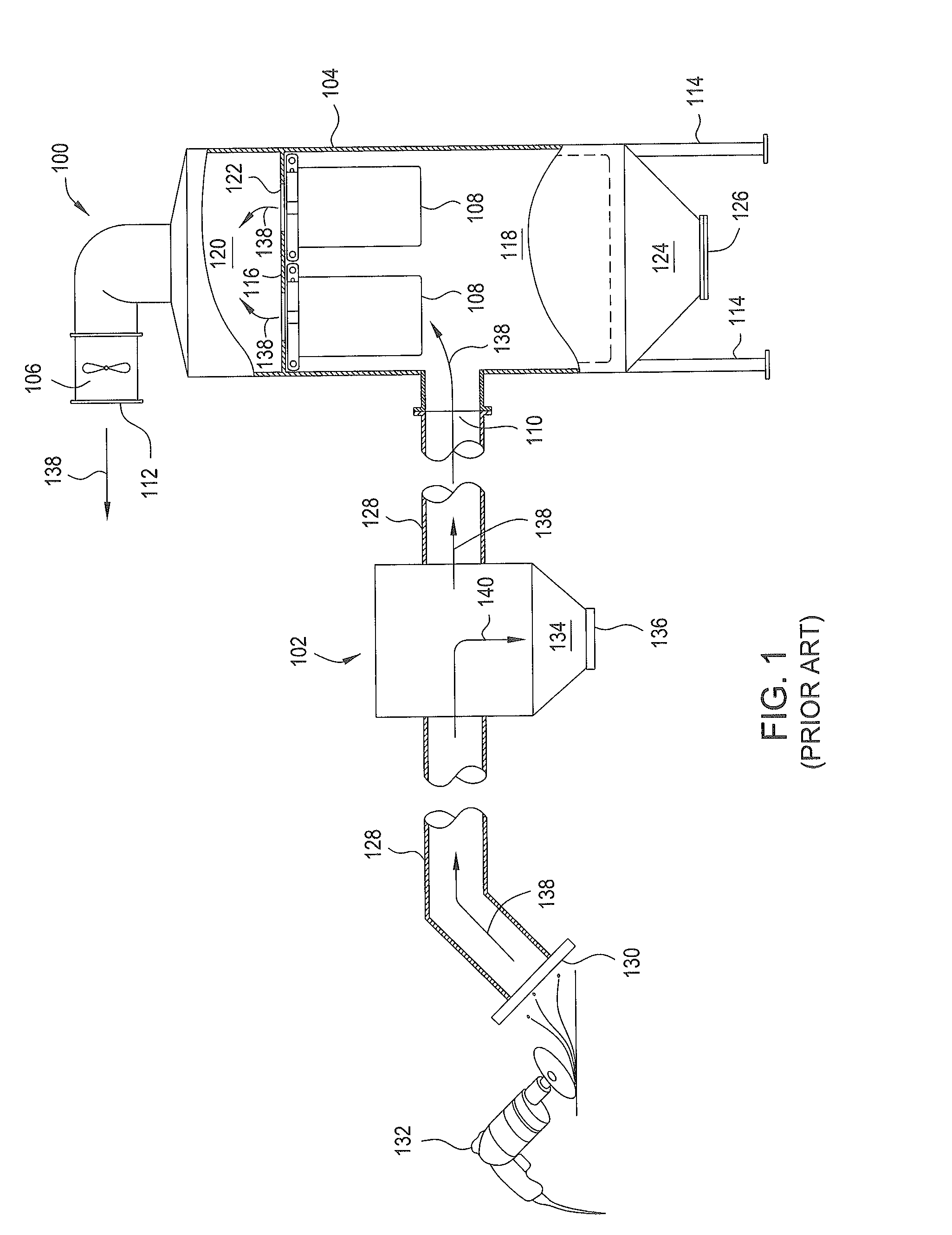 Dust collector with spark arrester