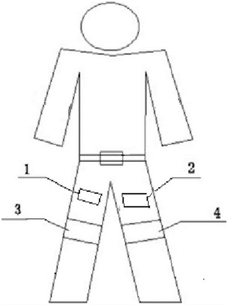 Device for recognizing human lower limbs movement posture by virtue of combined sensor