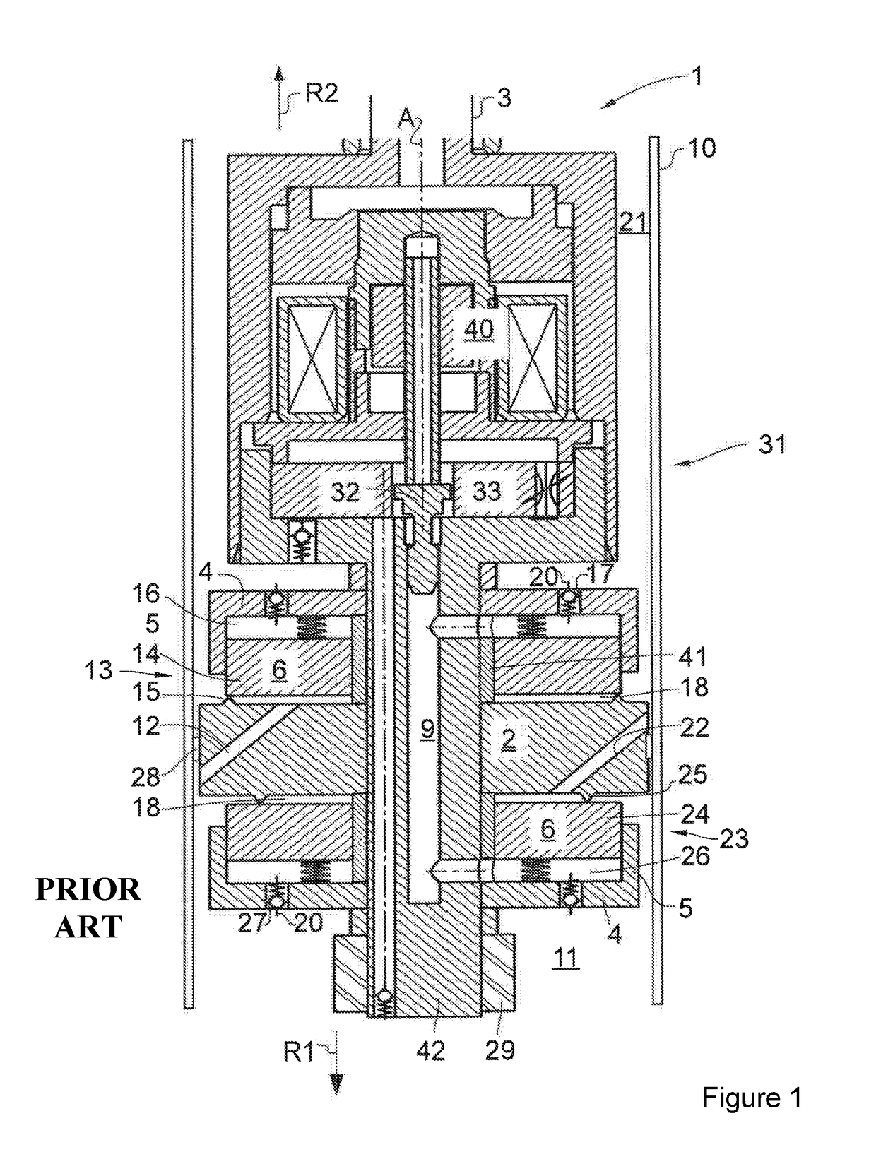 Controllable shock absorber for motor vehicles