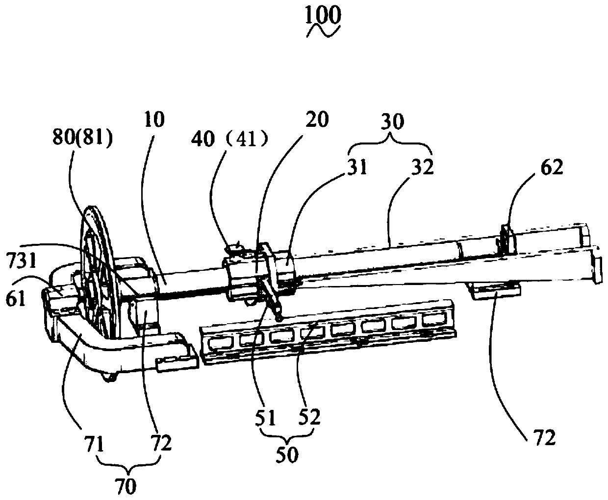 Optical grating ruling engine indexing system macro-positioning executing mechanism adopting ultrasonic friction-reduction technology