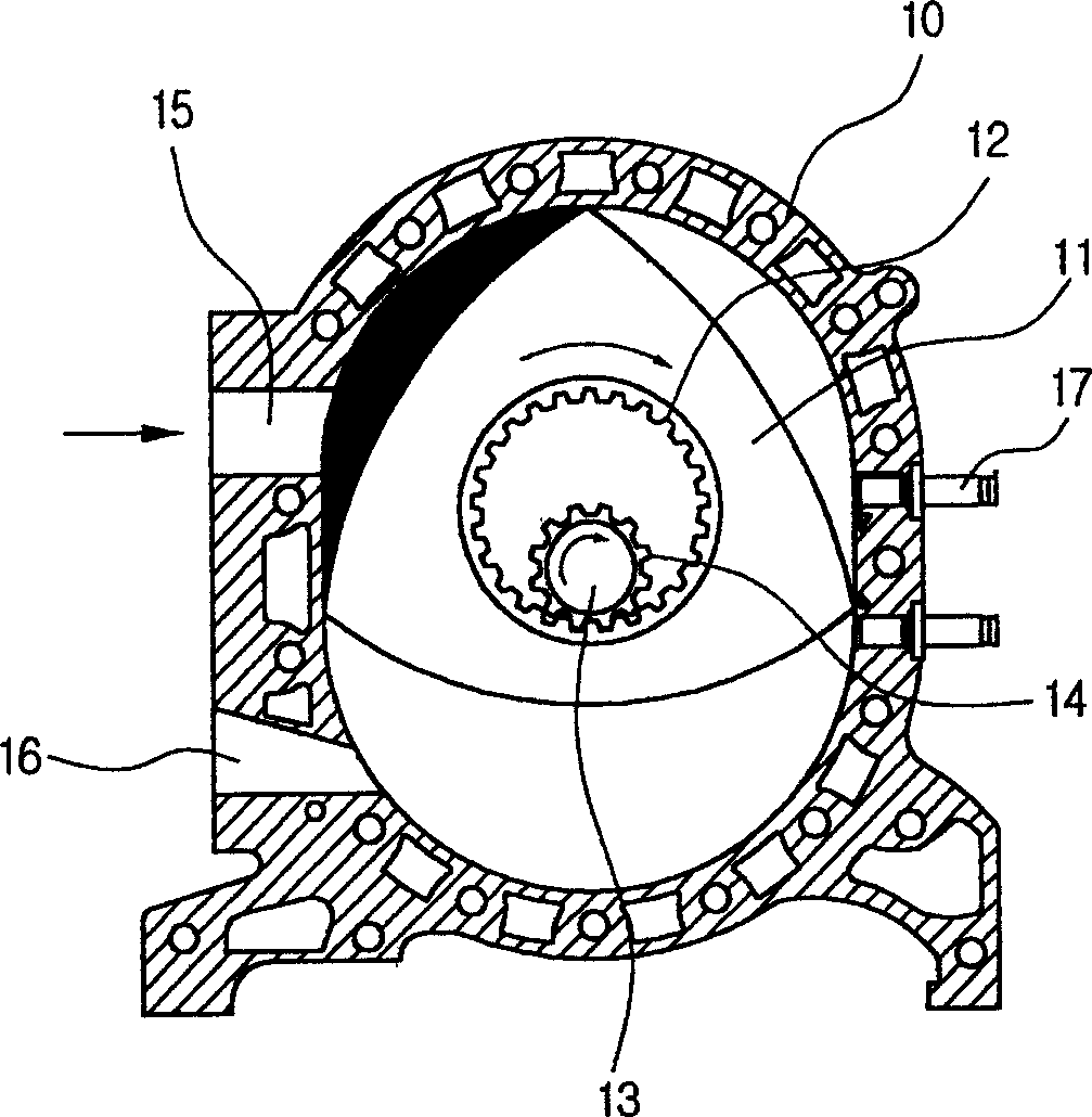 Antiwear structure for preventing wankle compressor