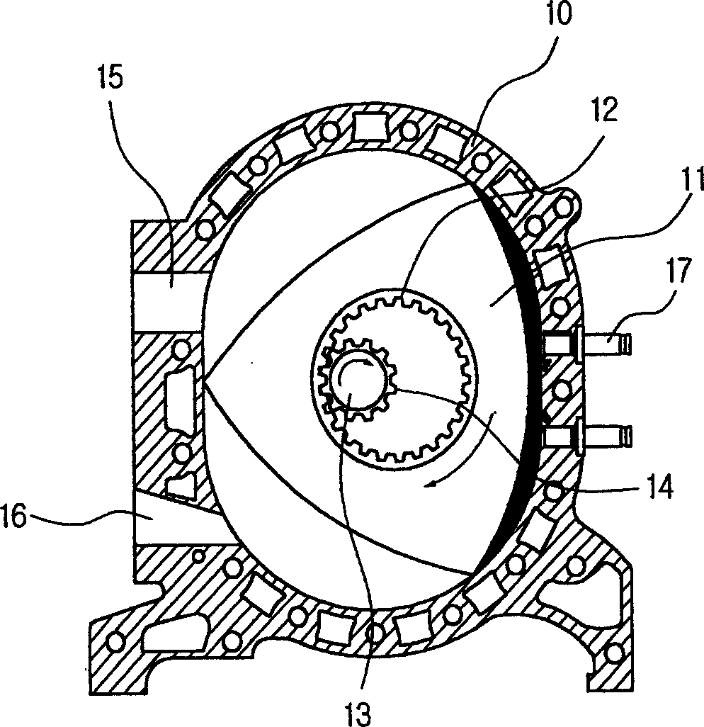 Antiwear structure for preventing wankle compressor