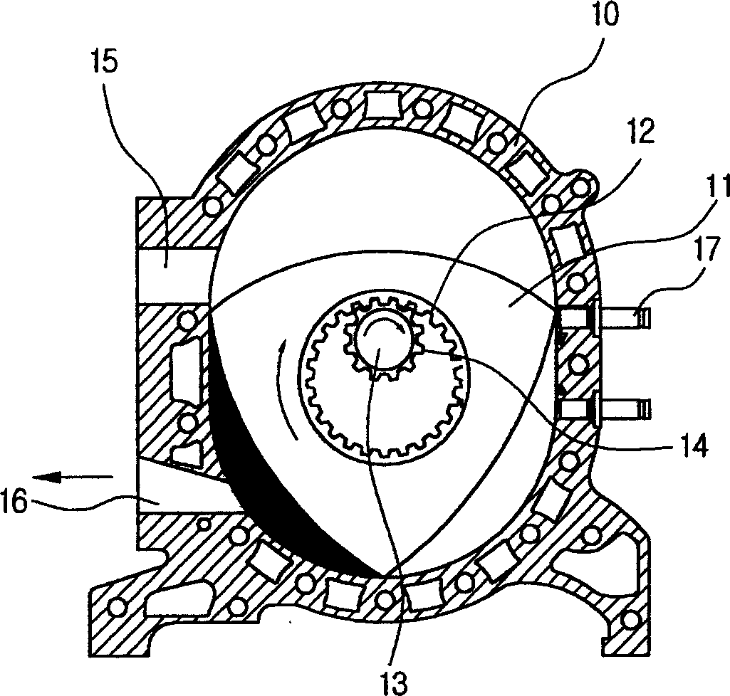 Antiwear structure for preventing wankle compressor