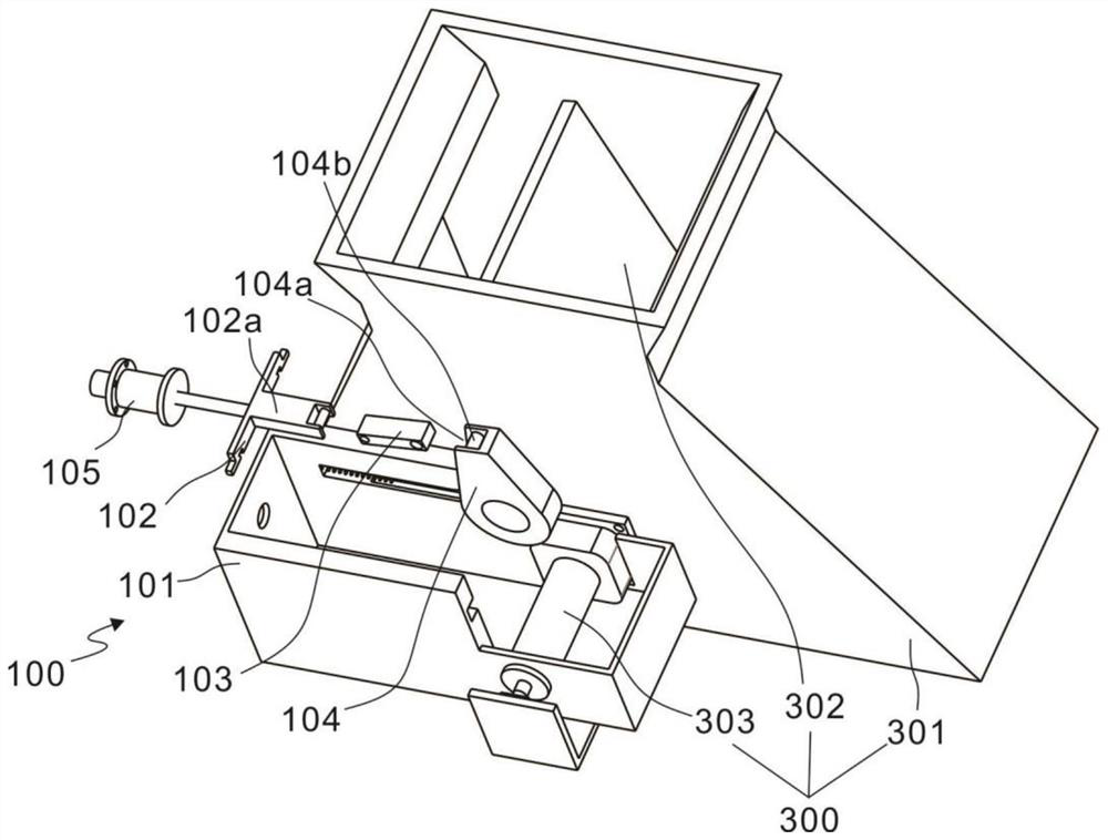 A buffer device for adjusting the angle of the shunt door of the coal drop pipe of a stacker and reclaimer