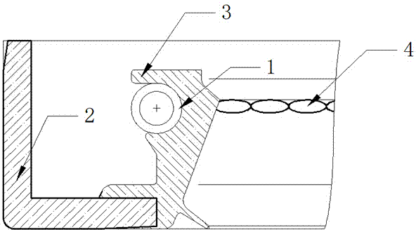 Chinese-doughnut-shaped oil-back line oil seal