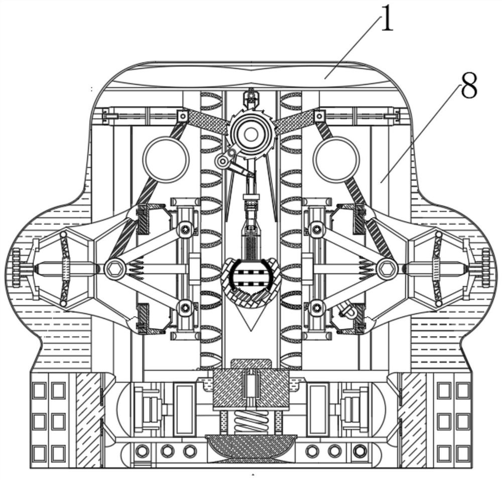 Positioning automatic punching device for computer desk